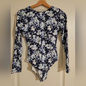 Old Navy Long Sleeve Tie-Dye Swimsuit